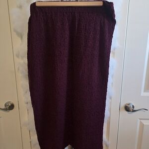 Elegant Purple Textured Skirt